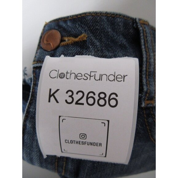 Joes Jeans Shorts 24 Cut-Off Mini Denim Stretch Logo Cuffed Lined - Picture 12 of 12